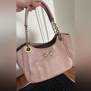 Salvatore Ferragamo leather Betulla tote handbag